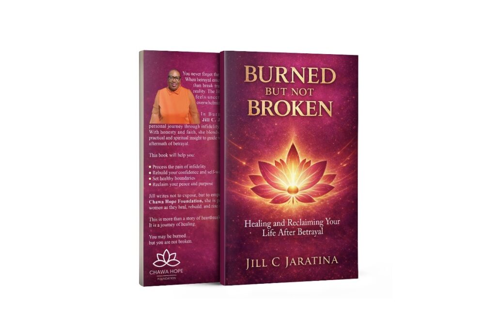 Mock up of Burned But not Broken Book